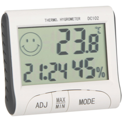 Digital LCD termometro igrometro di umidita di temperatura Meter Clock w / Magnetic - ASUPERMALL en oferta