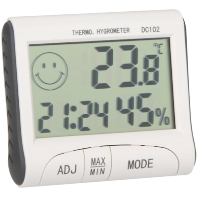 Digital LCD termometro igrometro di umidita di temperatura Meter Clock w / Magnetic - ASUPERMALL