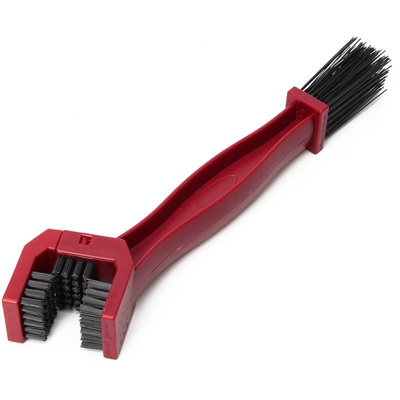 Ciclismo motociclo della bicicletta catena Guarnitura Brush Cleaner pulizia in rosso - ASUPERMALL