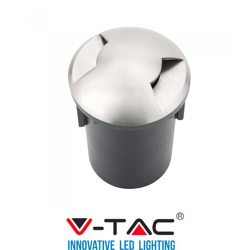 V-Tac Vt-7678-2 Segnapasso Da Interramento In Alluminio Ip67 Con Portalampada Gu 5.3 Mr16 - Sku 8568 características