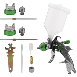 2008 Airbrush Kit HVLP Aria Spray Macchina forza gravitazionale feed spruzzatore della vernice Air Brush Set in acciaio inox 1,4 millimetri 1,7 en oferta