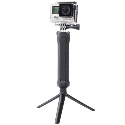 Accessori GoPro Hero4 impermeabile nero barra multifunzione pieghevole selfie - ASUPERMALL