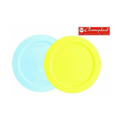 Cosmoplast Vassoio Cosmo Tondo 40 Azzurro/Giallo en oferta