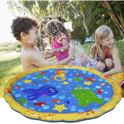 PVC cuscino gonfiabile per bambini Bambini Spray Water Game Pad Giardino d'estate Prato Bambini Playmat padre-figlio Water Game Mat, 100 centimetri en oferta