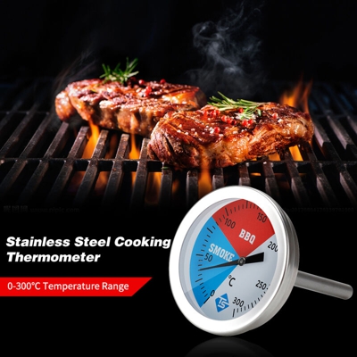 Temperature Gauge 0-300 gradi Celsius Calibro in acciaio inox del termometro di cottura per Grill Barbecue barbecue Fumatore Forno - ASUPERMALL