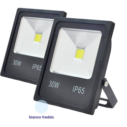 Faro Led Esterno 30W Slim 2 Pezzi Ip65 Luce Fredda Illuminazione Per Esterno - HOUSECURITY precio