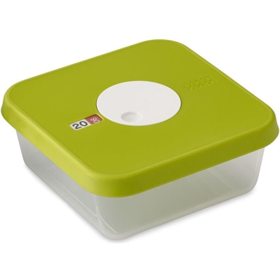 Joseph Joseph contenitore con coperchio e quadrante con data, Verde, 0,7 litri, plastica, Green, 1,2 L