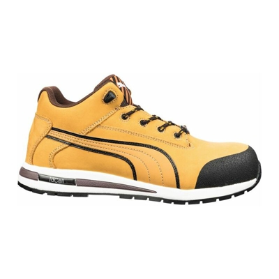 PUMA Stivali di sicurezza Dash Wheat Taglia media 42 pelle marrone S3 HRO SRC EN20345 PUMA