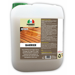 BARRIER 5LT | Finitore protettivo e nutritivo per legni esterni - MARBEC precio