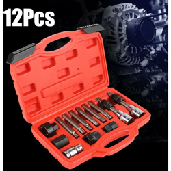 13pcs generatore set di strumenti di rimozione cinghia strumento di riparazione auto puleggia motore smontaggio - OOBEST precio