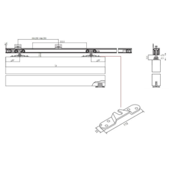 Kit Koblenz X Anta Scorrevole Portata Kg.80 - KRONA KOBLENZ en oferta