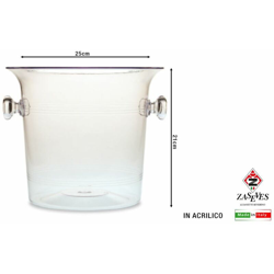 SECCHIELLO GHIACCIO ACRILICO MAXI CM.25X21h - BIGHOUSE IT en oferta