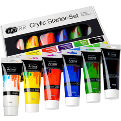 Set da 6 colori acrilici Crylic, qualità Artina 120 ml precio