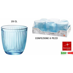 Bicchiere Lively Blue Conf. 6 Pz. Cl.29 Acqua - BIGHOUSE IT en oferta