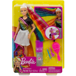 Barbie Rainbow Capelli Arcobaleno Fxn96 Mattel - - en oferta