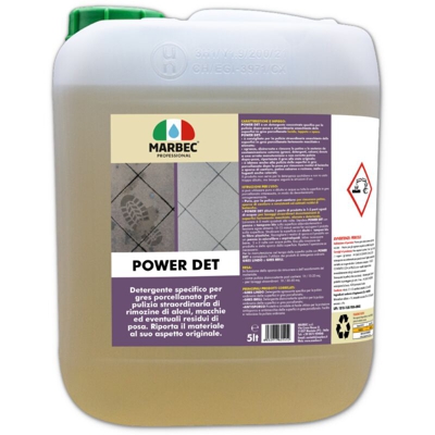 POWER DET 5LT | Detergente smacchiatore intensivo per gres porcellanato - MARBEC