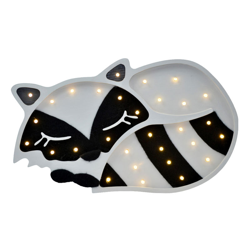 Selsey LULUMI - Lampada Bambini a Forma di Procione / Luci LED / Lampada Notturna per Bambini / Luci Notturne per Cameretta Bambini características