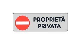 ETICHETTA PROPRIETA' PRIVATA 15x 5 ADESIVA - MACHIERALDO