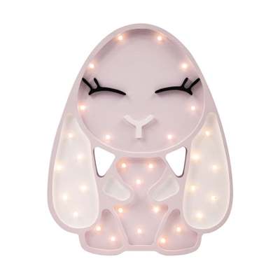 Selsey LULUMI - Lampada Bambini a Forma di Coniglietto / Luci LED / Lampada Notturna per Bambini / Luci Notturne per Cameretta Bambini (Rosa Pallido)