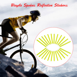 24PCS della bici della bicicletta della rotella raggi riflettente Sticks tubo di sicurezza in bicicletta Spoke clip Riflettore di sicurezza della precio