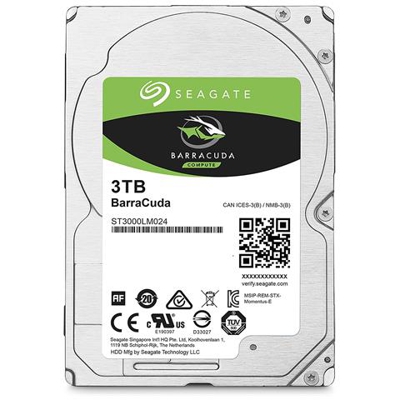 Hard Disk Interno BarraCuda 3 TB Sata III 6 Gb / s 2.5'' Buffer 128 Mb 5400 rpm