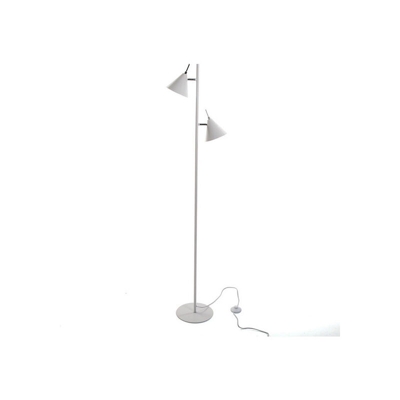 Cliccandoshop - Lampada da Terra Swing White Metallo (23 x 150 x 31 cm) - BIGBUY HOME