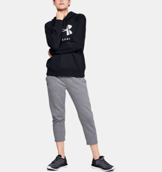 Felpa con cappuccio UA Rival Fleece Sportstyle Graphic da donna precio