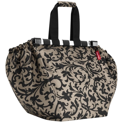 Reisenthel Easyshoppingbag, Borsa per la Spesa, Shopping Bag, baroque taupe / fantasia marrone chiaro-nero, UJ7027