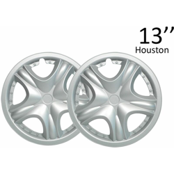 Copricerchio universale 13" platto copri ruota 2pz auto coppa ruote houston - BS en oferta