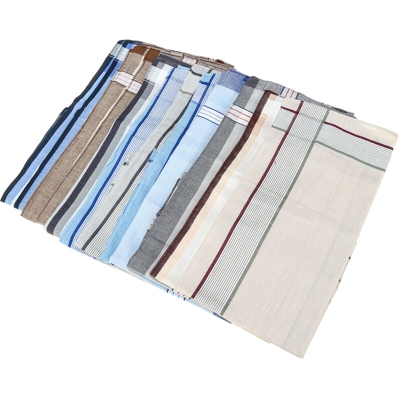 Fazzoletti da donna 12 pezzi per uomo Fazzoletto moderno 100% cotone Hankies 3 colori - AUGIENB