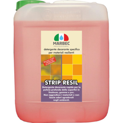 Marbec - STRIP RESIL 5LT | Detergente decerante specifico per materiali resilienti características