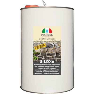 SILOX6 5LT | Protettivo universale anti-umidità per materiali lapidei - MARBEC