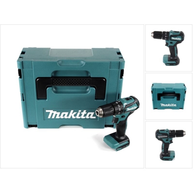 Makita DHP 483 ZJ Trapano avvitatore a percussione brushless a batteria 18 V in valigetta MAKPAC - senza batteria, senza caricatore