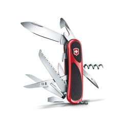 Coltellino svizzero Victorinox Evolution 17 2.3913.SC Rosso con 15 funzioni tra cui forbici e lime per unghie e cacciavite con chiusura a chiave en oferta