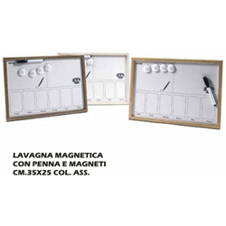 Lavagna Magnetica Con Penna E Magneti Cm.35X25 Col. Ass. - BIGHOUSE IT en oferta