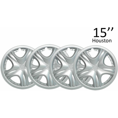 Copricerchio universale 15' platto copri ruota 4pz auto coppa ruote houston - BS