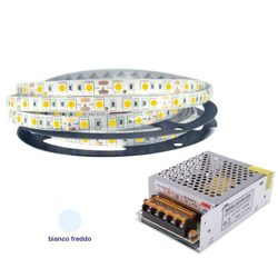 Housecurity - STRISCIA LED SMD 5050 300 LED 5 METRI STRIP BOBINA IP 65 FREDDA PIU ALIMENATORE 5A precio