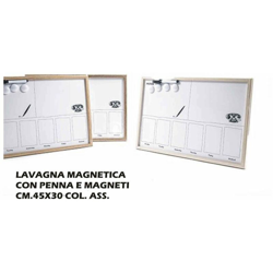 Lavagna Magnetica Con Penna E Magneti Cm.45X30 Col. Ass. - BIGHOUSE IT en oferta