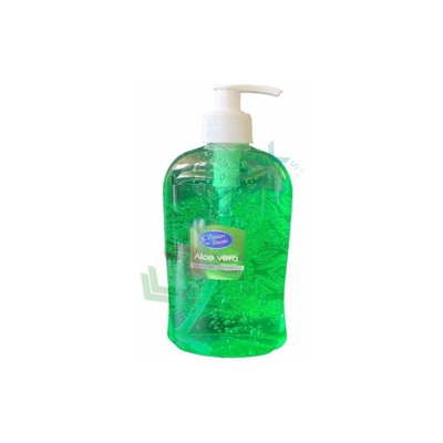 Gel mani disinfettante battericida con aloe vera, 62% di alcol, formato da 500 ml, da utilizzare senz'acqua (500 ml) - PACK SERVICES