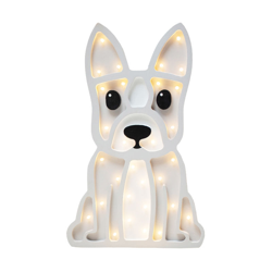 LULUMI - Lampada Bambini a Forma di Bulldog / Luci LED / Lampada Notturna per Bambini / Luci Notturne per Cameretta Bambini (Bianco) - Selsey precio