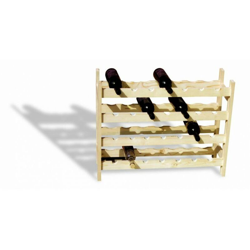 Cantinetta Portabottiglie 28 Posti 75 X 27 X 60 Cm - GBSHOP en oferta