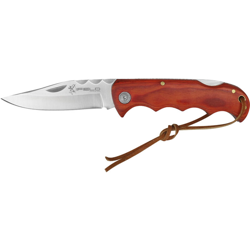 Coltello in legno Camper EL29038, mango Stamina, include cavo, lama in acciaio inox 9,6 cm, attrezzo da campeggio per la pesca, caccia, attività en oferta