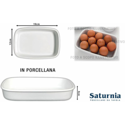 Pirofila Rett.Re Porcell. Forno Bianco Cm.19 - BIGHOUSE IT precio