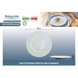 Piatto Ischia Frutta Cm.21 Bianco - BIGHOUSE IT en oferta