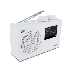 Metronic - Radio portatile digitale DAB+ e FM RDS con display - Bianco precio