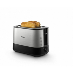 Philips Viva Collection HD2637/90 tostapane 2 fetta/e Nero, Acciaio inossidabile en oferta