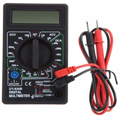 Tester Digitale Multimetro A Batteria Con Puntali Ampere Dt-830B - NAPLESELETTRONICA