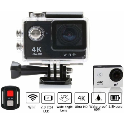 Napleselettronica - Pro Cam 4K Sport Wifi Action Camera Ultra Hd 16Mp Videocamera 30M Subacquea