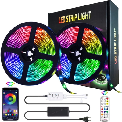 5050RGB 300LED 10 yards di controllo Bluetooth si illumina insieme musica con la centralina di controllo a distanza UE + - ASUPERMALL