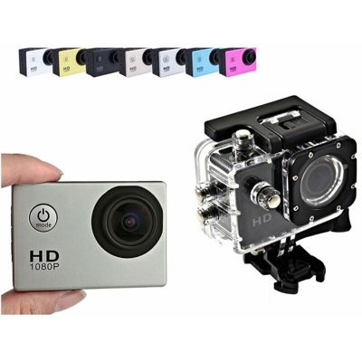 Fotocamera impermeabile sport videocamera hd 1080p kit accessori action camera - BES